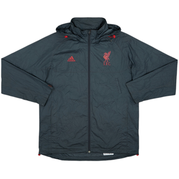2009-10 Liverpool adidas Hooded Track Jacket - 8/10 - (S/M)