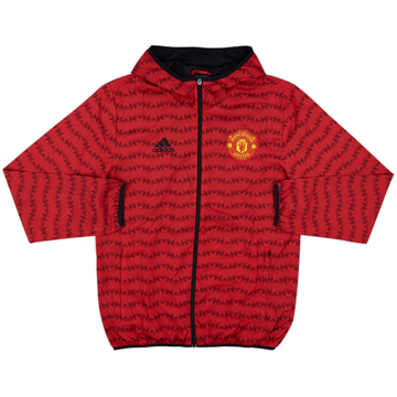 2015-16 Manchester United adidas Hooded Track Jacket - 6/10 - (L)