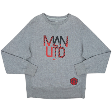 2012-13 Manchester United Nike Sweat Top - 8/10 - (XXL)