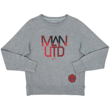 2012-13 Manchester United Nike Sweat Top - 9/10 - (L)