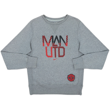 2012-13 Manchester United Nike Sweat Top - 9/10 - (M)