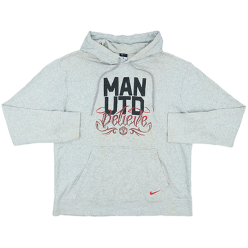 2011-12 Manchester United Nike Hooded Sweat Top - 4/10 - (XL)
