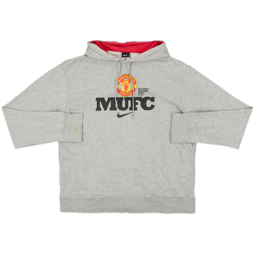 2010-11 Manchester United Nike Hooded Sweat Top - 6/10 - (L)