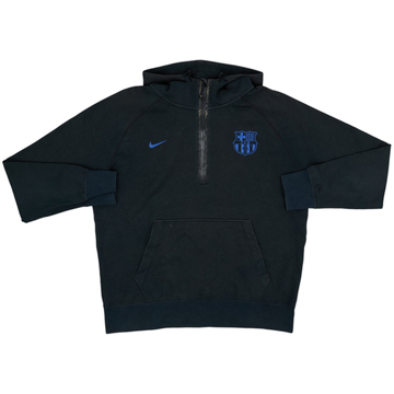 2011-12 Barcelona Nike Hooded 1/4 Zip Sweat Top - 5/10 - (L)