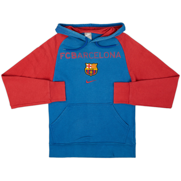 2009-10 Barcelona Nike Hooded Sweat Top - 7/10 - (XS)