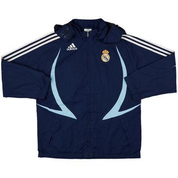 2007-08 Real Madrid adidas Hooded Rain Jacket - 7/10 - (L)