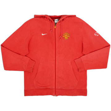 2008-09 Manchester United Nike Hooded Track Jacket - 7/10 - (L)