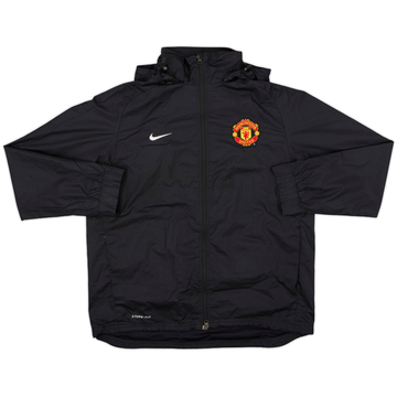 2011-12 Manchester United Nike Hooded Rain Jacket - 10/10 - (XXL)
