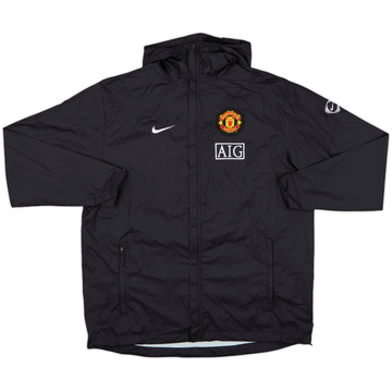 2009-10 Manchester United Nike Hooded Rain Jacket - 9/10 - (L)