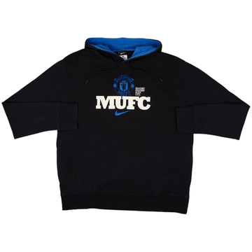 2010-11 Manchester United Nike Hooded Sweat Top - 8/10 - (XL)