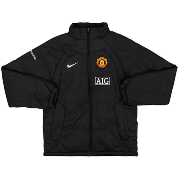 2008-09 Manchester United Nike Padded Bench Coat - 7/10 - (S)