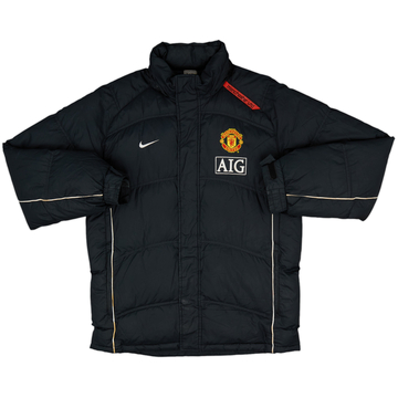 2007-08 Manchester United Nike Padded Bench Coat - 9/10 - (S)