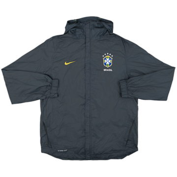 2010-12 Brazil Nike Hooded Rain Jacket - 10/10 - (M)