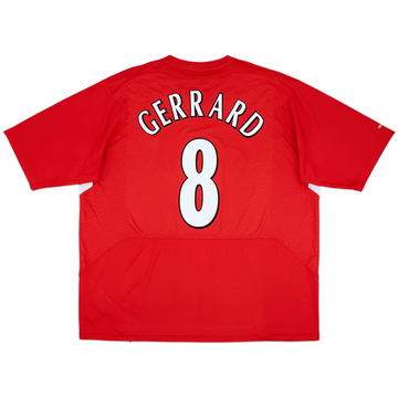 2004-06 Liverpool Home Shirt Gerrard #8 - 6/10 - (XXL)