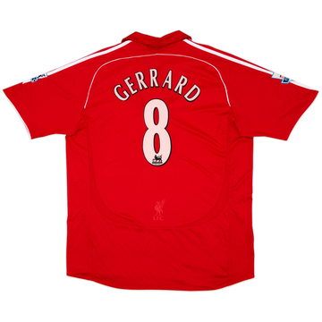 2006-08 Liverpool Camiseta Local Gerrard #8 - 5/10 - (XL)