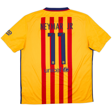 2015-16 Barcelona Away Shirt Neymar #11 - 10/10 - (XL)