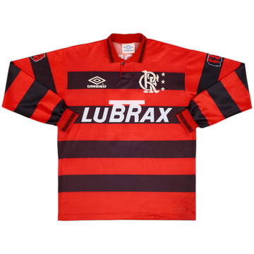 1994-95 Flamengo Centenary Home L/S Shirt #11 - 6/10 - (L)