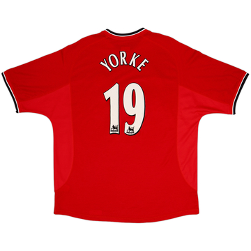 2000-02 Manchester United Home Shirt Yorke #19 - 8/10 - (XXL)
