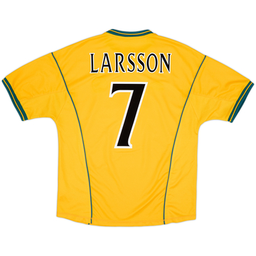 2000-02 Celtic Away Shirt Larsson #7 - 8/10 - (L)