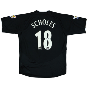 2003-05 Manchester United Away Shirt Scholes #18 - 7/10 - (L)