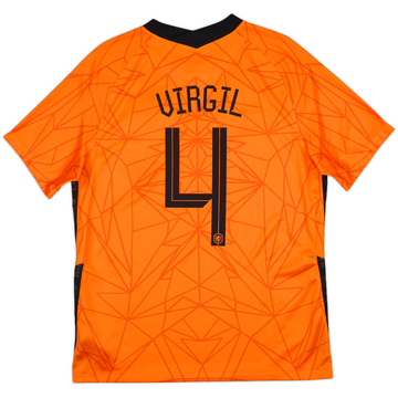 2020-21 Netherlands Home Shirt Virgil #4 (L)