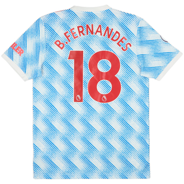 2021-22 Manchester United Away Shirt B.Fernandes #18 - 8/10 - (M)