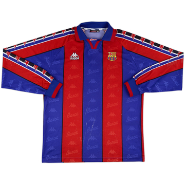 1995-97 Barcelona Home L/S Shirt - 7/10 - (XL)