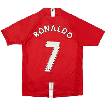 2007-09 Manchester United Home Shirt Ronaldo #7 - 6/10 - (XL.Boys)