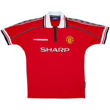 1998-00 Manchester United Home Shirt - 6/10 - (M.Boys)
