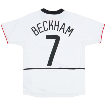 2002-03 Manchester United Away Shirt Beckham #7 - 10/10 - (XL.Boys)
