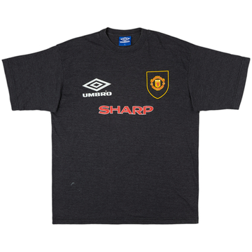 1995-96 Manchester United Umbro Cotton Tee - 7/10 - (XL)