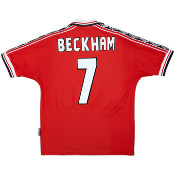 1998-00 Manchester United Camiseta Local Beckham #7 - 5/10 - (M)
