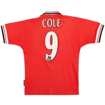 1998-00 Manchester United Camiseta Local Cole #9 - 8/10 - (M. Niños)