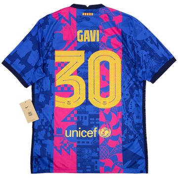 2021-22 Barcelona Third Shirt Gavi #30 (M)
