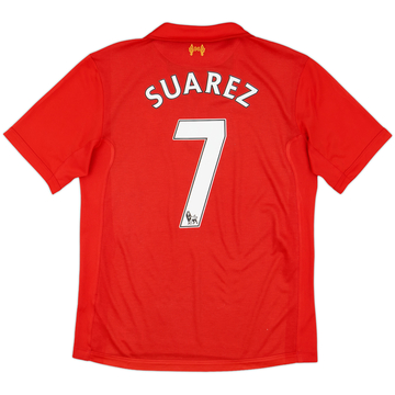2012-13 Liverpool Home Shirt Suarez #7 - 6/10 - (M)