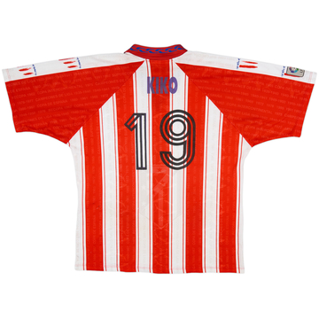 1995-96 Atletico Madrid Home Shirt Kiko #19 - 8/10 - (XL)
