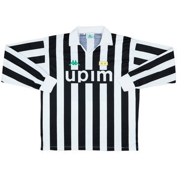 1992-94 Juventus Basic Home L/S Shirt #4 - 8/10 - (L)