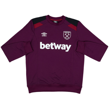 2018-19 West Ham Umbro Sweat Top - 7/10 - (L)