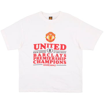 2006-07 Manchester United Graphic Tee - 9/10 - (XL)