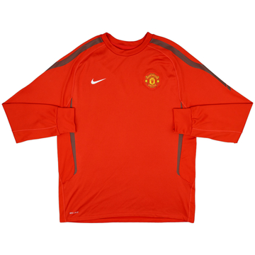 2010-11 Manchester United Nike Sweat Top - 10/10 - (XL)