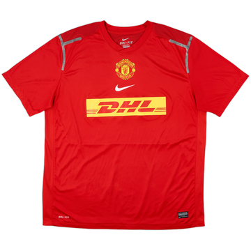 2012-13 Manchester United Player Issue Nike Training Shirt - 9/10 - (XL)