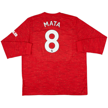 2020-21 Manchester United Home L/S Shirt Mata #8 - 8/10 - (XXL)