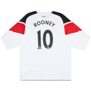 2010-12 Manchester United Away L/S Shirt Rooney #10 - 10/10 - (XL)