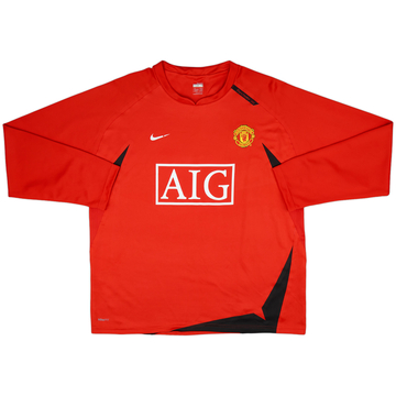 2007-08 Manchester United Nike Sweat Top - 6/10 - (XL)
