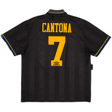 1993-95 Manchester United Away Shirt Cantona #7 - 8/10 - (XL)