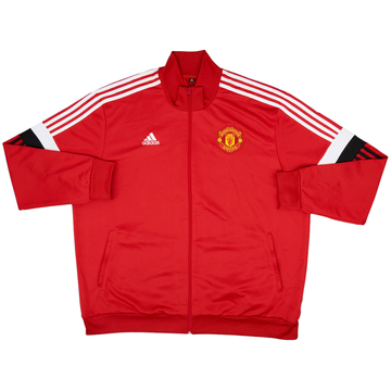2017-18 Manchester United adidas Track Jacket - 8/10 - (3XL)