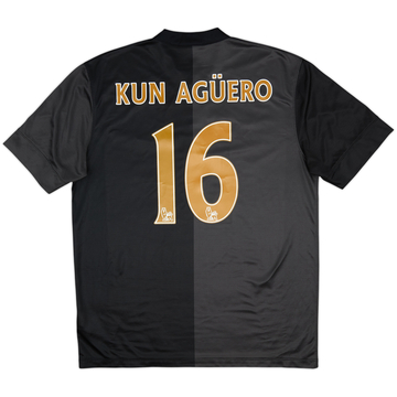 2013-14 Manchester City Away Shirt Kun Aguero #16 - 9/10 - (L)
