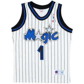 1993-98 Orlando Magic Hardaway #1 Champion Home Jersey - 9/10 - (XS)