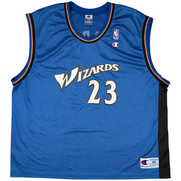 2001-02 Washington Wizards Jordan #23 Champion Away Jersey - 7/10 - (XL)