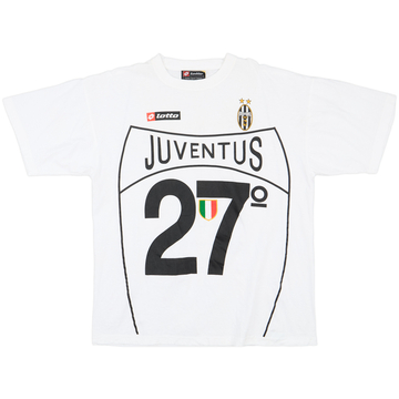 2002-03 Juventus Lotto 'Campioni D'Italia 2003' Graphic Tee - 7/10 - (XL)